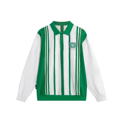 LINING Sports Life Collection Зеленый Стандартный Белый Миндаль Карта Мужская Поло