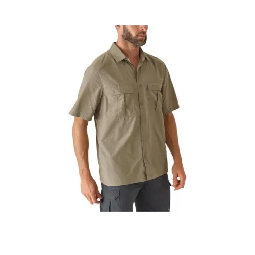 DECATHLON Хаки Мужские Рубашки