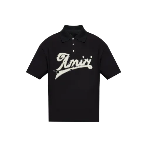 AMIRI FW24 Поло Мужское Черное