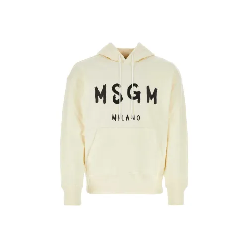 MSGM Белый Мужской Свитшот