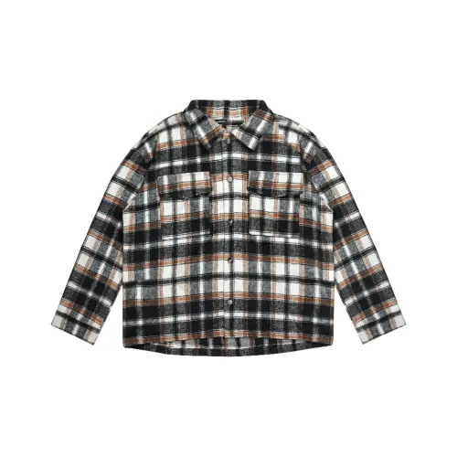 WAYNEXZAVIER Клетчатая рубашка весна-осень унисекс