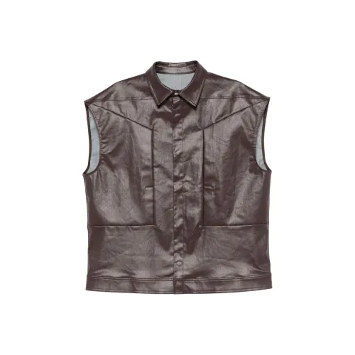 RICK OWENS Коричневый Мужской Жилеты
