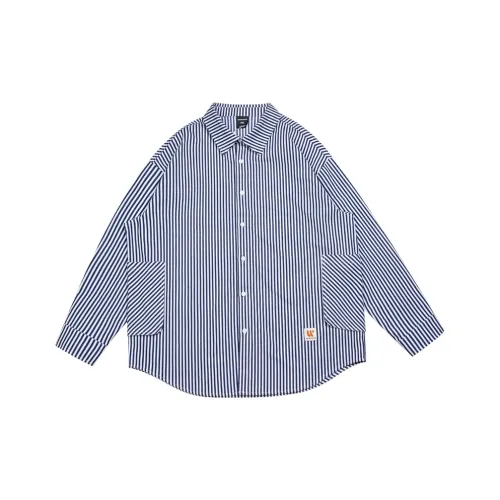 WAYNEXZAVIER Blue Men's Shirts WAYNEXZAVIER Синий Мужские Рубашки