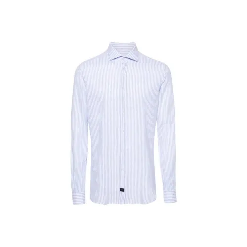 Fay Французский Ожерелье-чокер Рубашка Мужской Синий