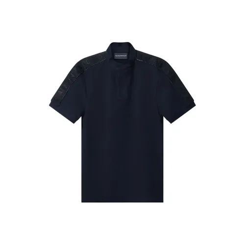 EMPORIO ARMANI SS23 Поло Мужское Морской Синий