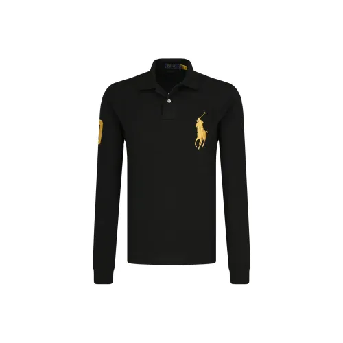 Черное мужское поло Polo Ralph Lauren