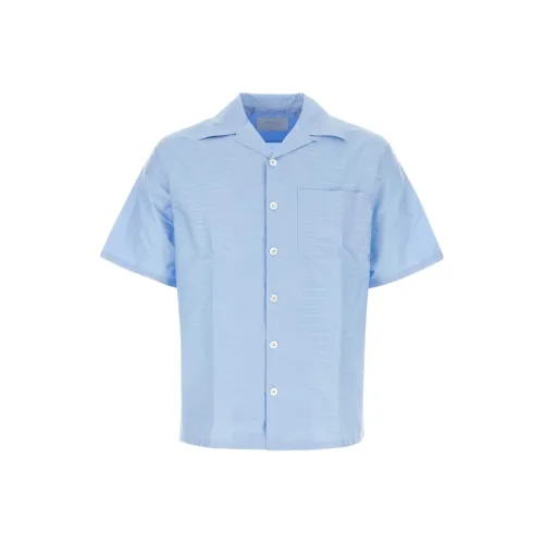 PRADA Мужские Синие Рубашки