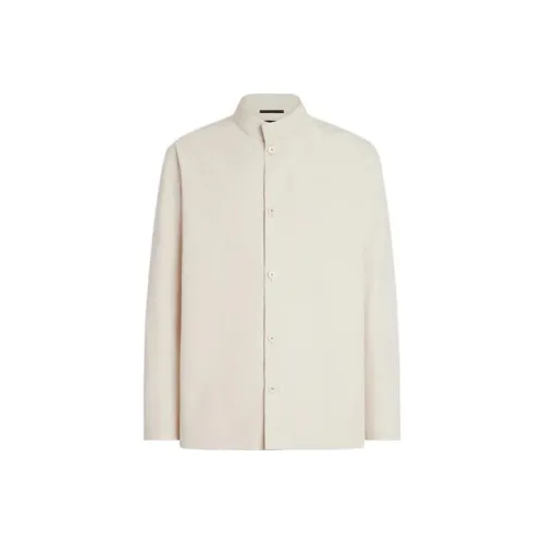 Ermenegildo Zegna Экрю Мужские Рубашки