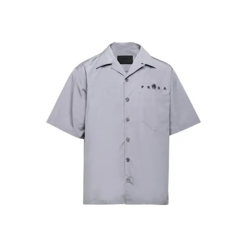 PRADA Серые Мужские Рубашки