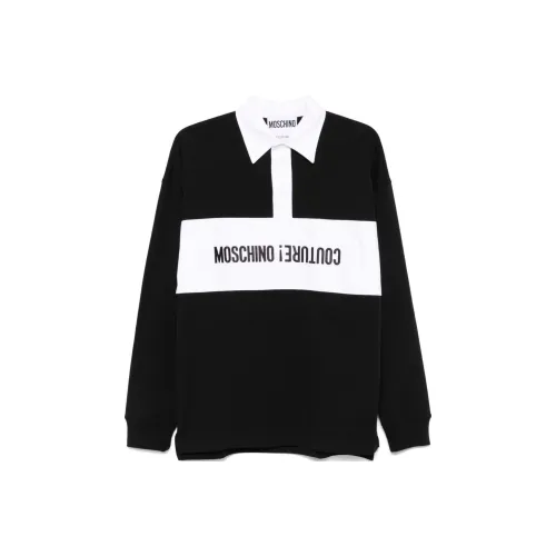 MOSCHINO Поло Мужское Черное