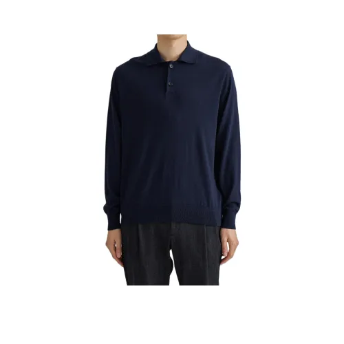 UNITED TOKYO FW24 Поло Мужское Морской Синий