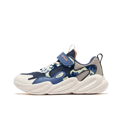 ERKE KIDS' Повседневный Низкий Топ Глубокий Синий/Ледниковый Белый Унисекс