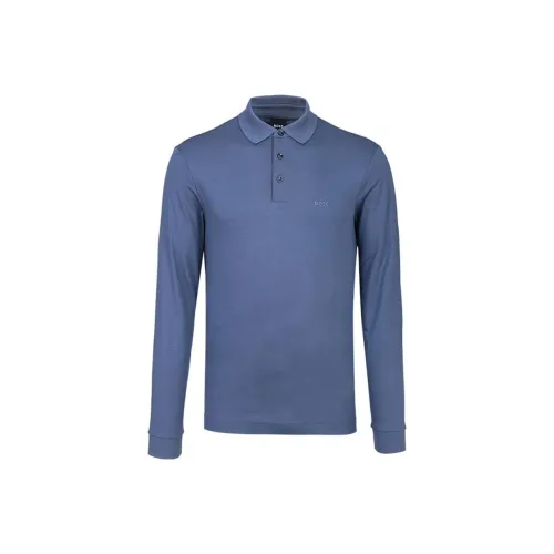 Hugo Boss Темно-синие Мужские Поло