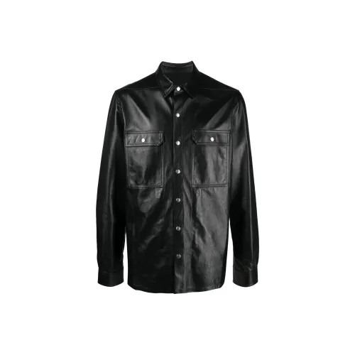 RICK OWENS совместная линия Мужские рубашки черного цвета