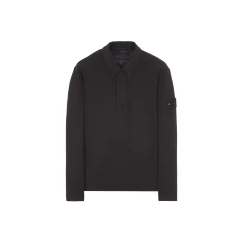 STONE ISLAND Поло Мужское Черное