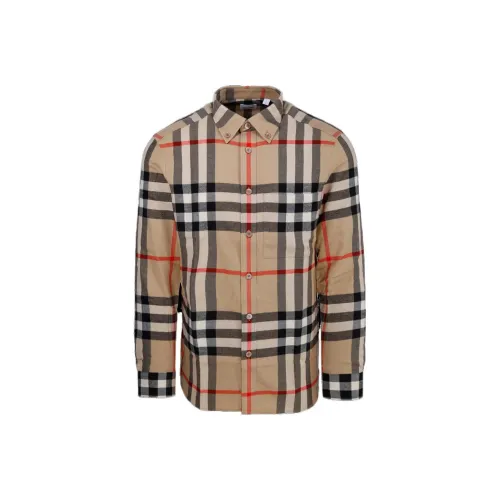 Burberry Бежевые Мужские Рубашки