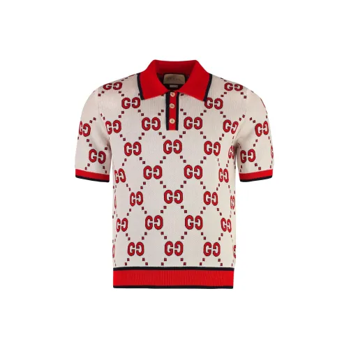 GUCCI Мужская поло цвета айвори