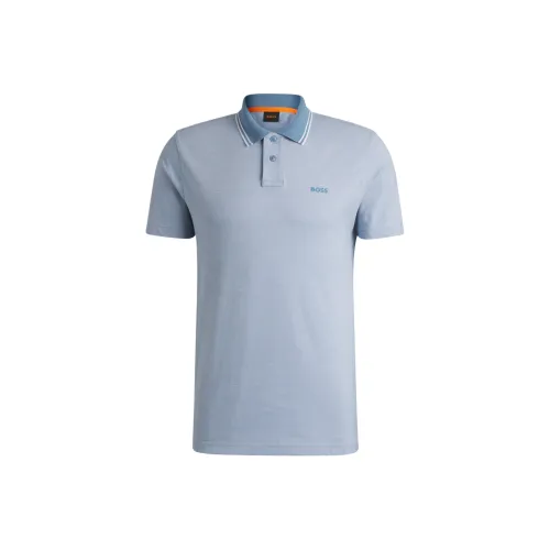 Hugo Boss Поло Мужское Светло-Синий