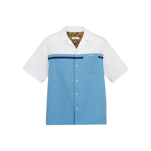 COACH Синий Мужская Рубашка