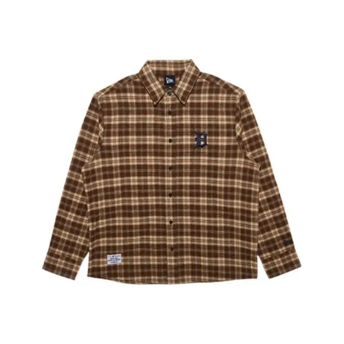 New Era Темно-красные Унисекс Рубашки