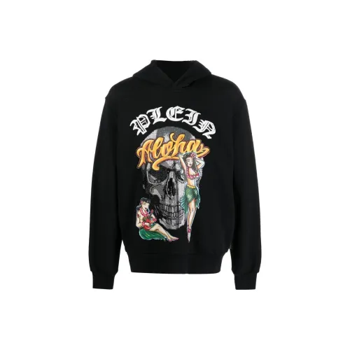 PHILIPP PLEIN Мужские черные свитшоты