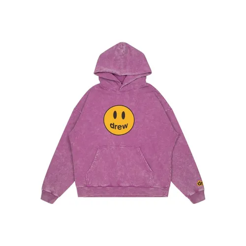 Drew House FW23 Свитшот Унисекс Выстиранный Фиолетовый G418