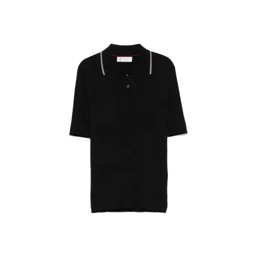 BRUNELLO CUCINELLI Черная мужская поло