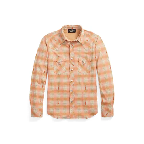 Double RL Желтые Мужские Рубашки