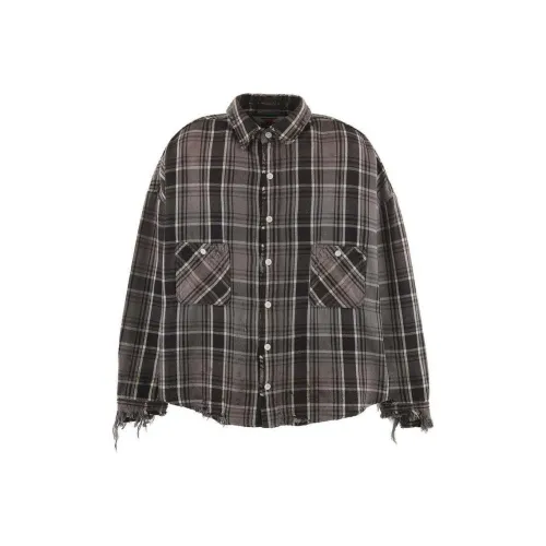 SAINT Mxxxxxx FW24 Черный Серый Цвет Мужские Рубашки