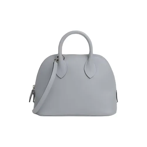 HERMES Bolide Кожа Evercolor Bowling Bag Сумка через плечо Мини Сумка Женская 8U BLEU Glacier Blue