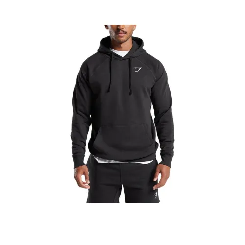 GYMSHARK Crest Свитшот Свитшот Мужской Черный