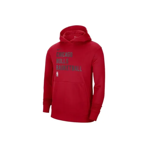 NBA x Nike Chicago Bulls Spotlight Fleece Overhead Sweatshirt Men's Red