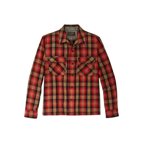 Filson Red Men's Shirts Filson Красный Мужские Рубашки