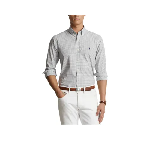 Polo Ralph Lauren Рубашка Мужская Серого цвета