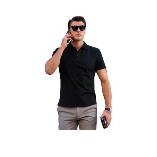 Mr.Bu Черная мужская поло