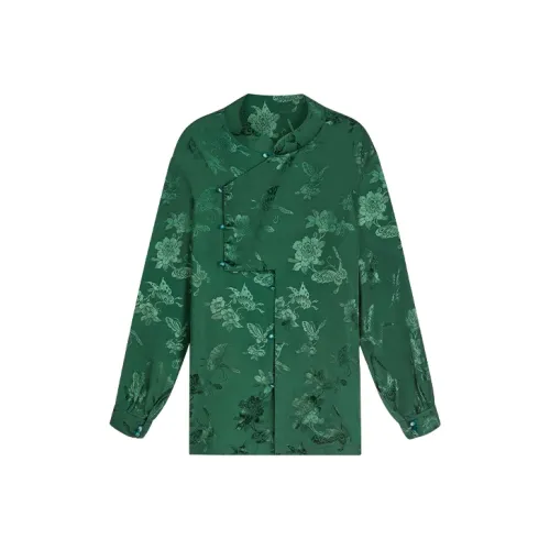 Cheng Jin Yi Bureau Зеленая унисекс рубашка