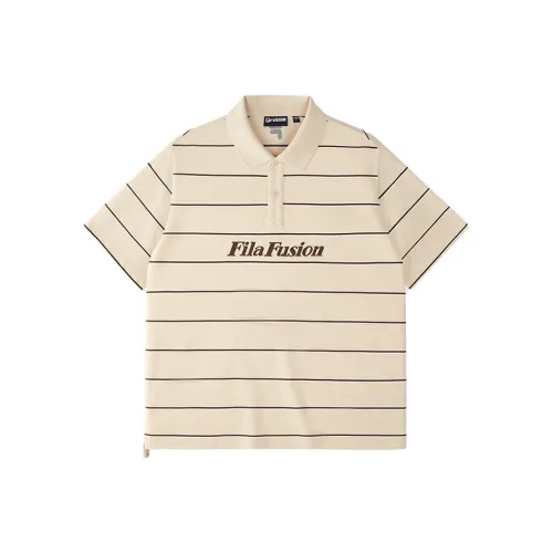 FILA FUSION Бело-серый Хаки LK Унисекс Поло