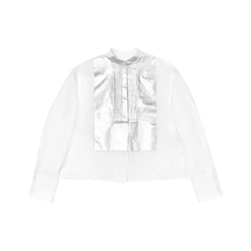 JIL SANDER Silver Seat Opening Limited Белая Унисекс Рубашка