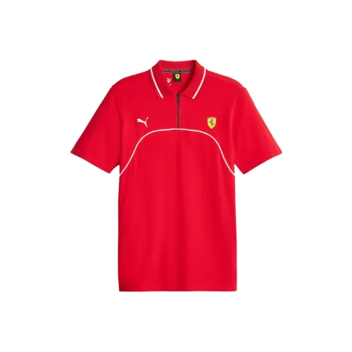PUMA x FERRARI Scuderia Ferrari Поло Мужское Красное