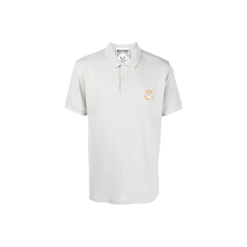 MOSCHINO Серый Мужская Рубашка с Коротким Рукавом