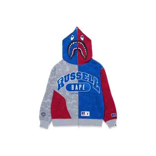 A BATHING APE x Russell Athletic BAPE x Russell Athletic Co Бренд FW23 Свитшот Унисекс Многоцветный