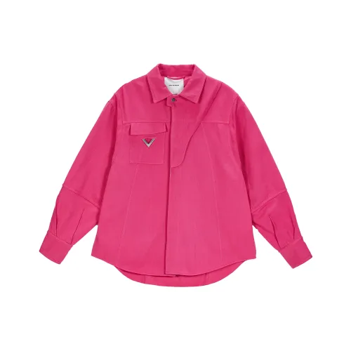 VANN VALRENCÉ Розовый Унисекс Рубашки