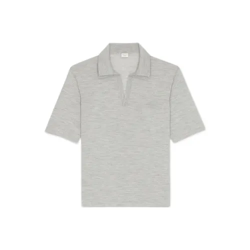 SAINT LAURENT Фотиния Серый Мужская Рубашка Поло