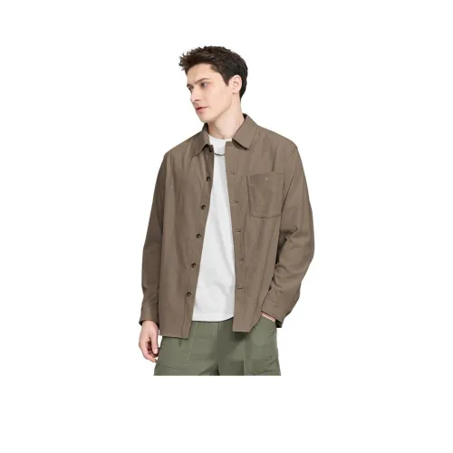 Dance with Wolves Рубашка Мужская Кофейного цвета