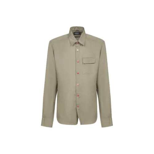 KITON Коричневые Мужские Рубашки