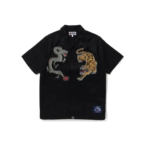 A BATHING APE BAPE BLACK Мужские рубашки