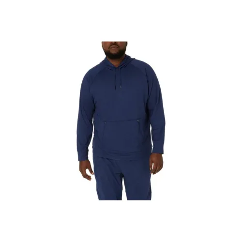 Asics Tech Толстовка с капюшоном мужская синяя