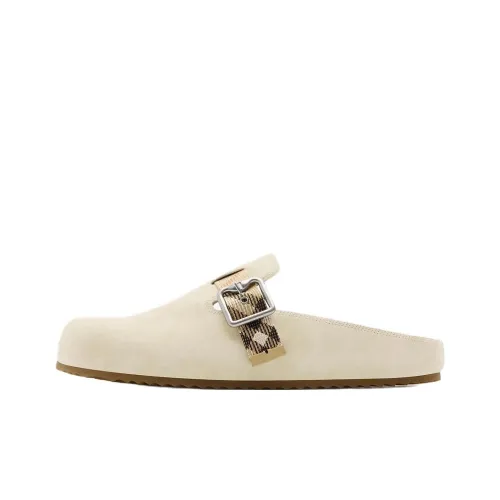 Burberry Домашние тапочки Женские Бежевые