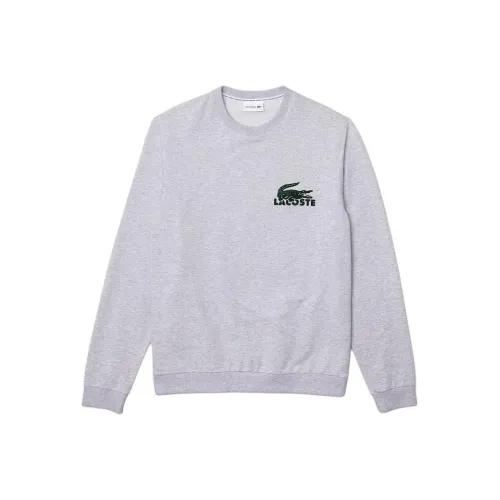 LACOSTE Свитшот Мужской Серый Средний Зеленый