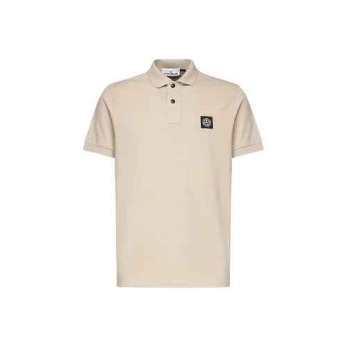 STONE ISLAND Бежевая Мужская Поло